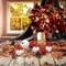 21 PCS Fall Artificial Velvet Pumpkins Set, Fake Fabric Pumpkin Faux Foam Pumpkins, Orange Khaki White Pumpkin Decorations